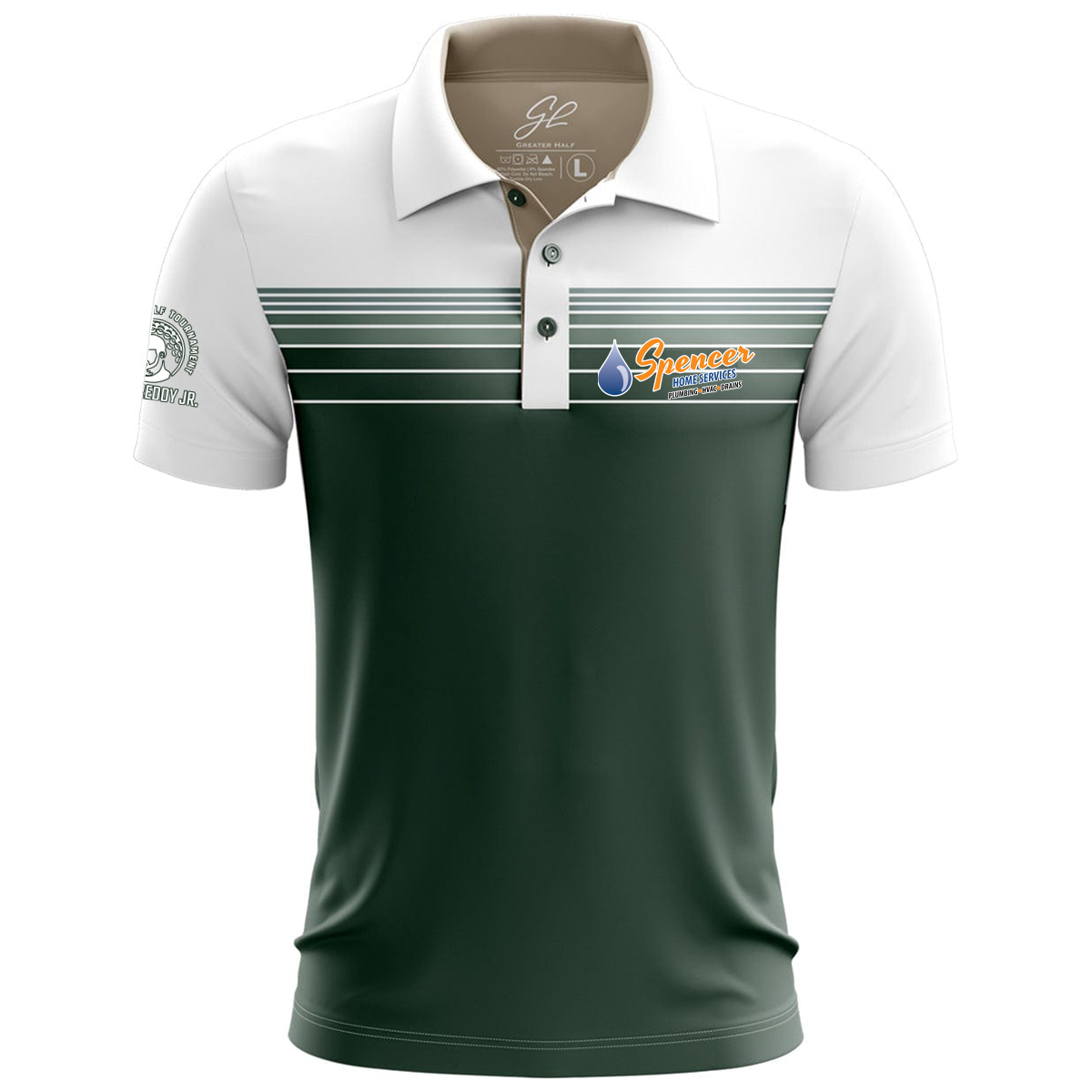 PRJ Memorial Green/White Polo